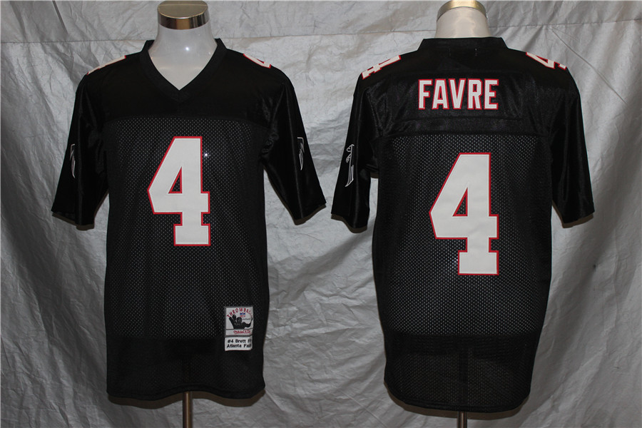 Men's Atlanta Falcons Brett Favre Mitchell & Ness Black Legacy Jersey